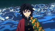 Giyu Tomioka uses his Eleventh Form (Image Source: Studio Ufotable)